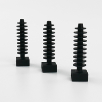 Soporte de brida de alta calidad PA66 Nylon Wall Knock-In Plug Asiento de fijación tipo tornillo con cabeza roscada Accesorios de cableado Fábrica
