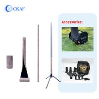 Mât télescopique OKF pour caméra CCTV, antenne de télécommunication, mât télescopique en aluminium, manivelle manuelle