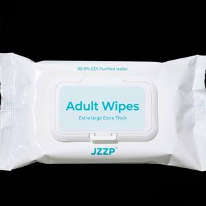 Lingettes nettoyantes pour soins personnels de papier hygiénique biodégradable et humide OEM d'usine 80 pièces de lingettes organiques pour adultes - Product Image 1