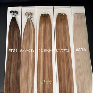 2025 Top qualité longue durée 100% vierge <span class=keywords><strong>russe</strong></span> cuticule aligné cheveux humains pleine longueur trame de cheveux humains Double dessiné génie trame - Product Image 6