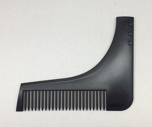 Nuevo y popular: 1 pieza de plantilla de alta calidad para dar forma y peinar la barba, con peine para barba, herramienta todo en uno, peine de ABS para plantilla de recorte de barba y cabello - Product Image 4