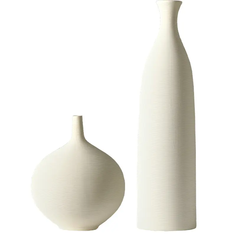 Modern Simple Decoration Ornament Ceramic & Porcelain Flower Vases Home Decor Ceramic Vase