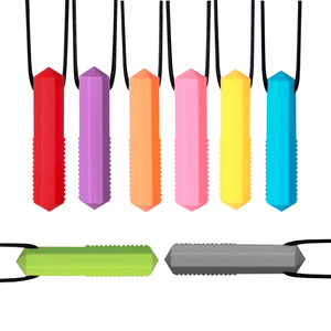 Collar Mordedor de Silicona con Forma de Gema, Sin BPA, Suave, Juguete Sensorial para Masticar, Color Personalizado, Regalo para Autismo y TDAH, ¡Gran Venta! - Product Image 6