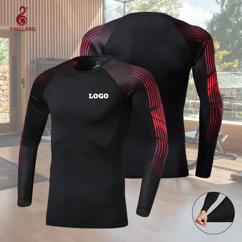 Men s Gym Fitness Sets Breathable