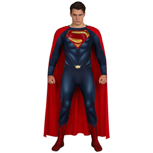 Costume de super-héros pour garçons, combinaison musclée, cape, emblème bouclier rouge, bottes, ensemble de déguisement de héros pour adultes, fête de carnaval - Product Image 2