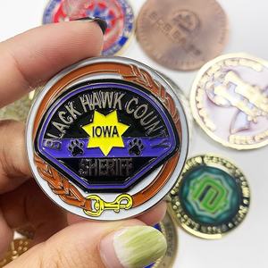 Produsen Koin Enamel Suvenir Ukiran Kuningan Paduan Seng 3D Logo Kustom Personalisasi Koin Tantangan - Product Image 6