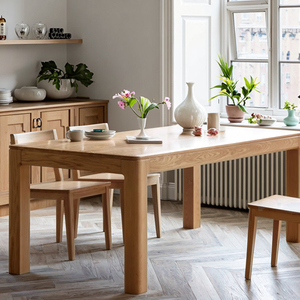 Hot Bán Hiện Đại Tối Giản Rắn Tro Gỗ Bàn Ăn Ghế Đặt Cho Văn Phòng Nhà Khách Sạn & Nhà Hàng Sử Dụng - Product Image 1