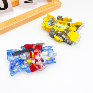 Pince à cheveux Robot <span class=keywords><strong>Bumblebee</strong></span> de style doux de la nouvelle série <span class=keywords><strong>Transformers</strong></span> Optimus Niche Acrylique Griffe de cheveux Produit transfrontalier - Product Image 1