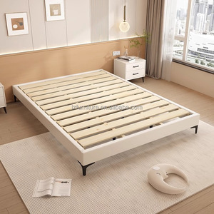 Hostel Hotel Small Apartment School Condo Furniture Bedroom Wooden <b>Queen</b> <b>Size</b> <b>Bed</b> <b>Bed</b> Slats Modern Durable 5-Year Warranty - Product Image 6