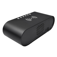 Chargeur sans fil numérique 3 en 1 15W, intelligent avec réveil, chargeur sans fil, calendrier, température