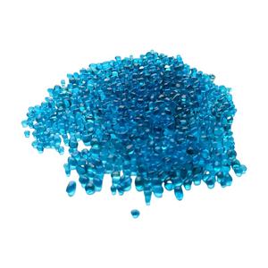Precio barato reciclado 2-4mm <span class=keywords><strong>Caribe</strong></span> <span class=keywords><strong>azul</strong></span> cuentas de vidrio decorativas para piscinas jardín guijarros de vidrio - Product Image 2