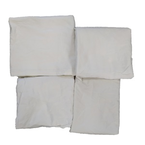 Color blanco medias sábanas de algodón de hilo de algodón de residuos de limpieza Industrial y trapos para vender - Product Image 6