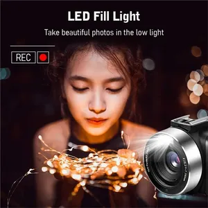 Caméscope 4K complet professionnel pour YouTuber, caméras vidéo numériques pour diffusion en direct, photographie 18X, enregistreur de vlogging, <span class=keywords><strong>webcam</strong></span> ultra HD - Product Image 2