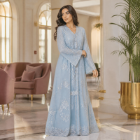Nouvelle Robe Abaya de Luxe Personnalisée pour Femmes Musulmanes 2026, Idéale pour l'Éid, Vente en Gros pour Tenues Décontractées et Modestes