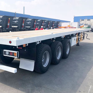 รถพ่วงพื้นเรียบขนาด 40 ฟุต โครงสร้างเหล็ก ยี่ห้อ Super Rhinox รุ่นปี 2020 ลดราคาจากโรงงาน พร้อมเพลา FUWA - Product Image 3