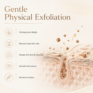 Detergente Viso Biologico OEM per Pori, Esfoliante Delicato al Noce, Prodotto per la Cura Profonda della Pelle, Idratante, Etichetta Privata - Product Image 2