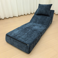 Nouveau style moderne, canapé-lit pliant pour salon, fauteuil individuel en tissu éponge haute densité, type tatami