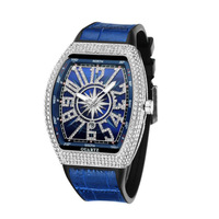 Reloj de Lujo para Hombre Modelo 2026 OEM, Diseño All-sky Star Retro de Cuarzo con Incrustaciones de Moissanita, Modelo MSY032