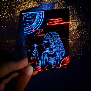 Cartes de poker magiques personnalisées, cartes professionnelles, écologiques, papier noir 310 g/m², cartes de jeu de casino - Product Image 2