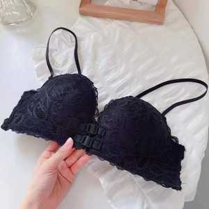 جميل الصيف مثير قابل للتعديل حمالة صدر للثدي الصغيرة نمط اليومي الدانتيل حمالة الجبهة زر تنفس محبوك - Product Image 6