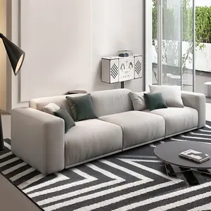 Venta al por mayor sofá de 1000-Minimalista sofá de tela habitación simple moderno hogar de lujo luz del norte de estilo europeo de sofá