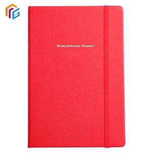 Venta al por mayor logotipo personalizado A5 Tapa dura PU cubierta de cuero diario cuaderno creativo con soporte de banda elástica - Product Image 4