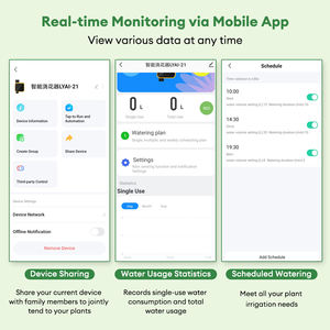 Système d'arrosage automatique solaire WiFi avec minuterie, vanne d'arrosage de jardin avec contrôle intelligent par application Tuya Smartlife - Product Image 4