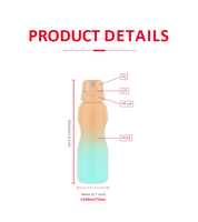 Bouteille d'eau de sport de haute qualité Matériau de sécurité de qualité alimentaire Bouteille d'eau de sport de belle conception