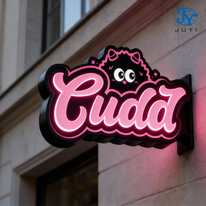 Letrero Publicitario con Caja <span class=keywords><strong>de</strong></span> Luz LED Redonda Personalizada, Resistente al Agua y Duradero, <span class=keywords><strong>para</strong></span> Exteriores, Letrero Comercial - Product Image 2
