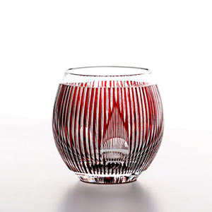 Copa <span class=keywords><strong>de</strong></span> Cristal Tallado Estilo Edo Personalizada, Ecológica, <span class=keywords><strong>de</strong></span> Alta Gama, para Vino Importado - Cristal Clásico con <span class=keywords><strong>Corte</strong></span> <span class=keywords><strong>de</strong></span> Diamante Rojo - Product Image 1