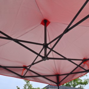 Carpa Plegable de 2x2m con Paredes Laterales, Estructura de Acero, Impermeable, Gazebo Plegable con Logotipo Personalizado, Carpa para Ferias Comerciales y Mercados al Aire Libre - Product Image 2