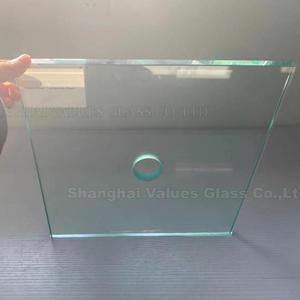 <span class=keywords><strong>Verre</strong></span> trempé de 12 mm avec trou ou découpe, <span class=keywords><strong>verre</strong></span> renforcé par la chaleur pour balustrades, <span class=keywords><strong>verre</strong></span> pour clôtures - Product Image 2