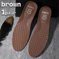 Semelles intérieures en cuir véritable unisexe, absorbantes, désodorisantes, amortissantes et respirantes pour chaussures