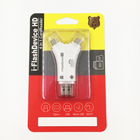 Lector de tarjetas de memoria multiinterfaz 4 en 1 tipo C USB 3,0 lector de tarjetas SD OTG Micro TF lector de tarjetas para teléfono tableta portátil