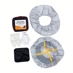 Housses de pneus pour la neige, manchons de traction pour la conduite hivernale avec gants et sac de rangement - Product Image 2