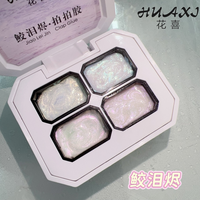 Palette de gel éponge 4 couleurs avec logo personnalisé, gel de peinture ombré haute pigmentation pour nail art DIY et usage professionnel en salon, avec éponge