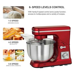 Hogar cocina OEM Impastatrice Aid 4.5L 5.5L Acero inoxidable tazón para mezclar soporte proveedor de alimentos mezclador artesanal - Product Image 3
