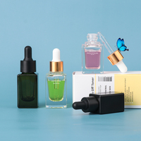Flacon compte-gouttes en verre clair recyclable et gradué, mono-matériau durable, 10 ml et 15 ml, pour huiles capillaires et pour le cuir chevelu