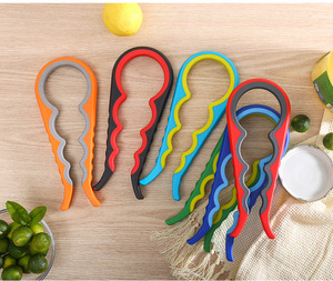 Gadgets de cuisine 4 en 1 Multifonction Caoutchouc One Touch Réglable <span class=keywords><strong>Universel</strong></span> Easy Grip Twist Bottle Jar Opener - Product Image 4
