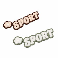 Autocollants 3D de luxe pour logo/emblème de voiture SPORT en relief, en gel crème, dessin animé, auto-adhésifs avec décor floral, personnalisables pour véhicule DIY