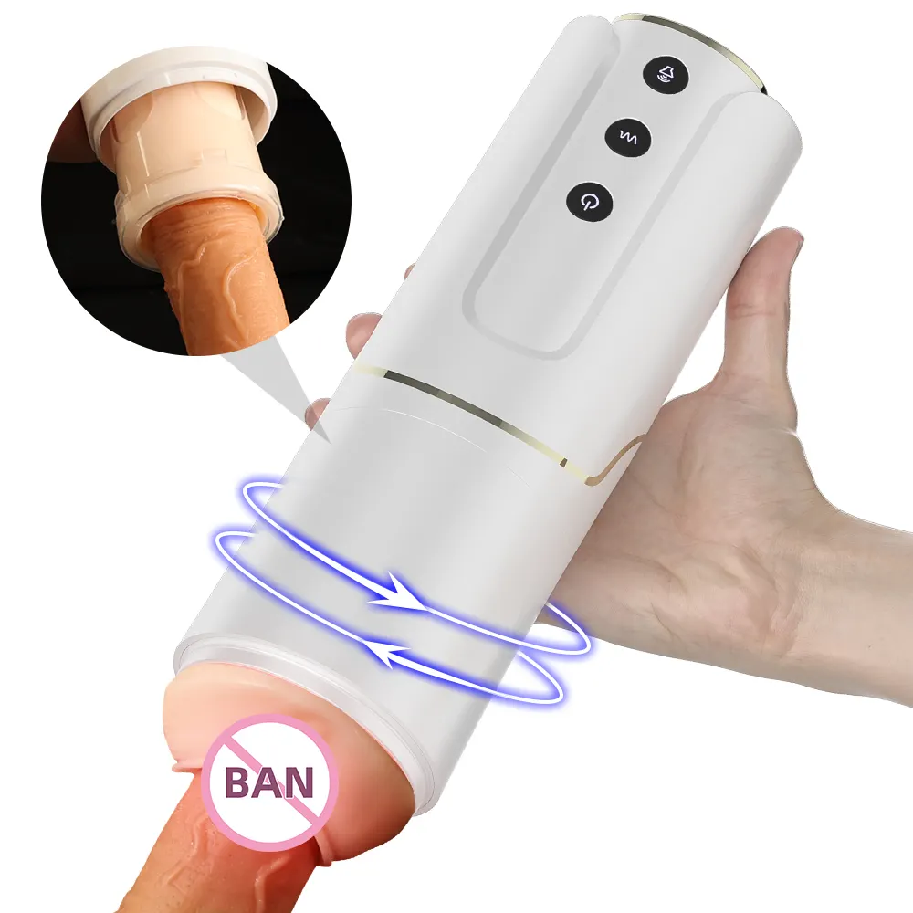 Mexico hot sale telescopic and rotating masturbation cup male sex toys