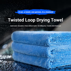 Toalla de Microfibra Absorbente de Secado para Protección de Pintura de Carrocería de Automóvil, Personalizada de Doble Cara, de <span class=keywords><strong>Gran</strong></span> Tamaño, 50 * 60 cm, 1000-2000 GSM - Product Image 1