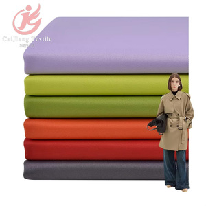 Tessuto twill elastico a doppia faccia 150 cm in stock, 100% poliestere twill 200 gsm, ideale per tute e uniformi scolastiche - Product Image 3
