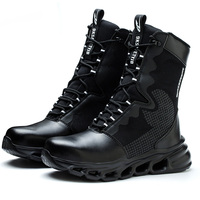 Chaussures de sécurité légères de haute qualité Bottes tactiques Bout en acier