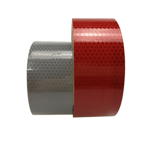 Ruban réfléchissant haute intensité en nid d'abeille pour véhicules Ruban de sécurité auto-adhésif robuste pour camions remorques motos - Product Image 1