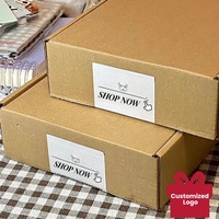 Boîtes en Carton Ondulé Personnalisées en Papier Kraft pour l'Emballage de Vêtements avec Pelliculage Mat et Spécifications de Marquage à Chaud pour Envoi Postal et Expédition