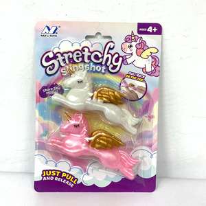 DC 2024 nouveau étirement catapulte enfants <span class=keywords><strong>jouet</strong></span> amusant doigt volant anti-Stress cadeau <span class=keywords><strong>jouet</strong></span> fronde en caoutchouc créatif <span class=keywords><strong>licorne</strong></span> jouets - Product Image 2