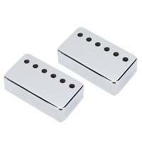 2Pcs Pickup Cover Metal Musical Instrument Accessories for 6-String Electric Guitar