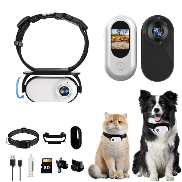 Factory Pet Hd Magnetic Motion Camera Recorder Outdoor Real Time Video Cat Dog Camera Collar Anti-Lost GPS Ultra Long Battery