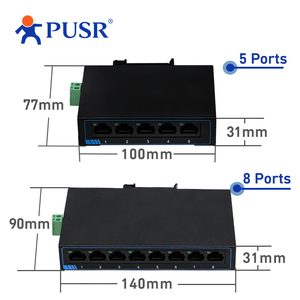 Commutateur réseau Ethernet PUSR 5/8 ports 10/100 Mbps, boîtier en fer, prend en charge le standard MDI/MDIX IEEE802.3az, USR-SF1005/1008 - Product Image 6
